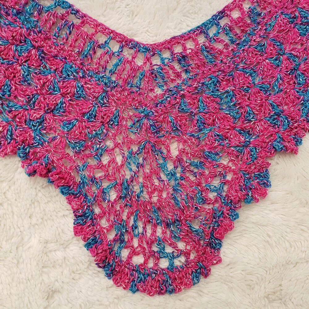 Handcrafted Crochet Fan Shawlette